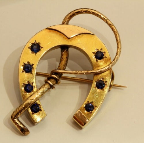 サファイア馬蹄ブローチ – 銀座アンティーク・アイ