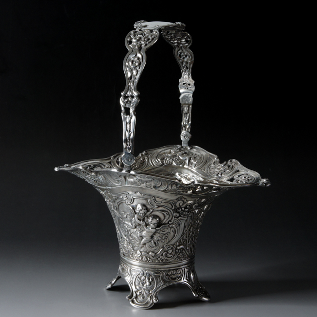 ドイツ「天使文バスケット」《アンティックかとう》