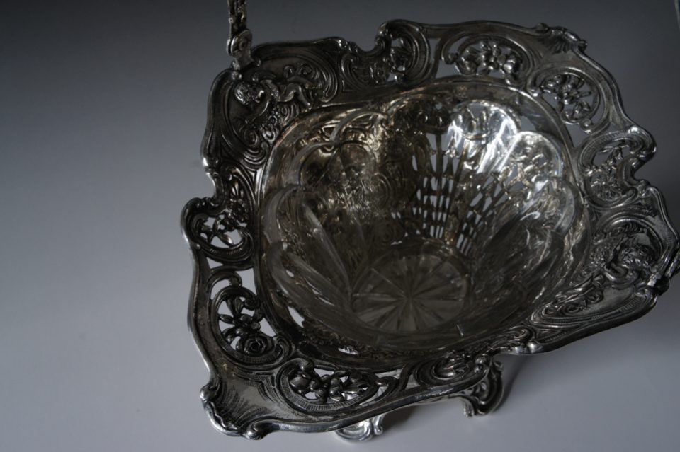 ドイツ「天使文バスケット」《アンティックかとう》