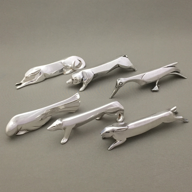 クリストフル・ガリア「Christofle社 ナイフレスト 6点セット A（野