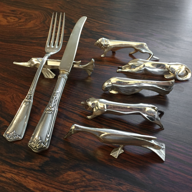 クリストフル・ガリア「Christofle社 ナイフレスト 6点セット B