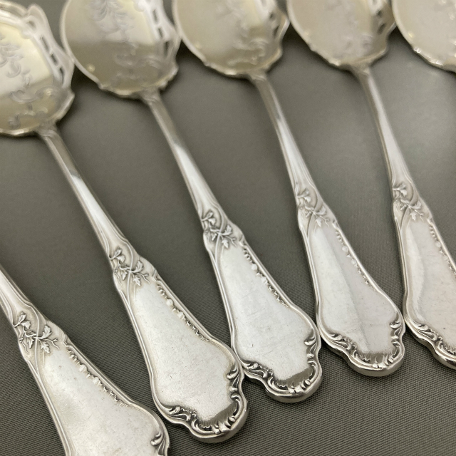 フランス「アイスクリームスプーン6本組」《アンティックかとう》
