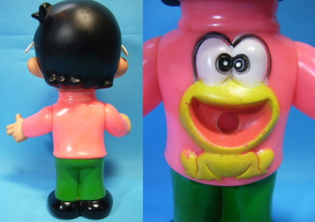 レア☆美品 ど根性ガエル ひろし ソフビ人形 大 20．0cm 当時物