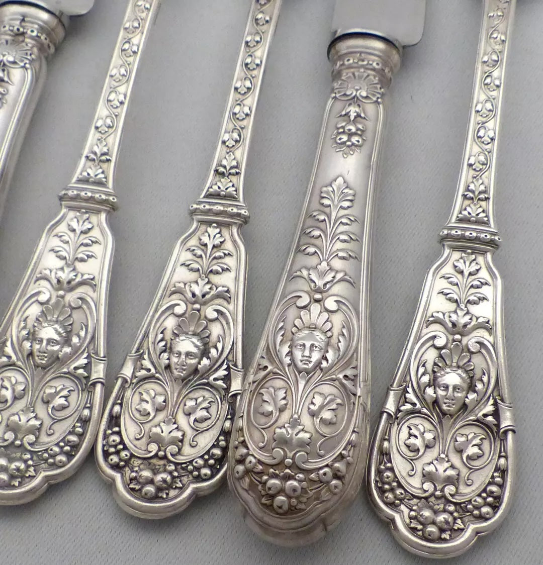 オディオ フランスアンティークシルバー 純銀カトラリーセット