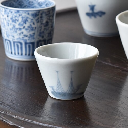 初期伊万里 白磁 蕎麦猪口 - 生活骨董と古布のアンティークショップ