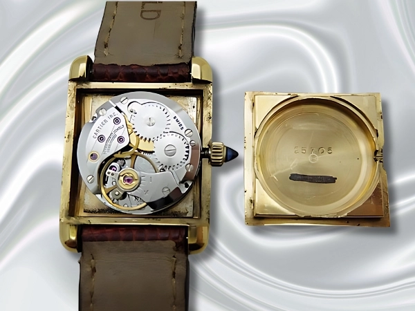 HB-0143| カルティエ プレマストタンク SM Ref.1 Cal.78-1 金張り