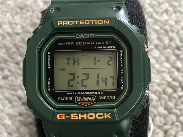 JA-3107| カシオ G-SHOCK DW- 5600RB-3JF グリーンスピードモデル 復刻