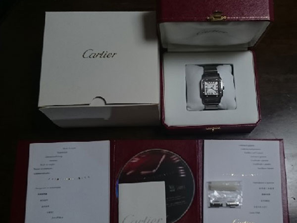 カルティエ サントスガルベ XL 自動巻き 保証書・取扱い説明書・内・外