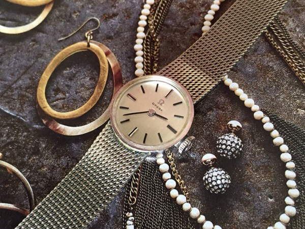 オメガ 14K ゴールドフィルド レディース ビンテージウォッチ 手巻き