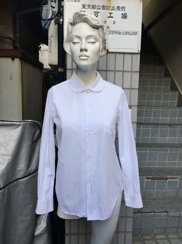 tricot COMME des GARCONS トリコ コムデギャルソン】丸襟長袖シャツ