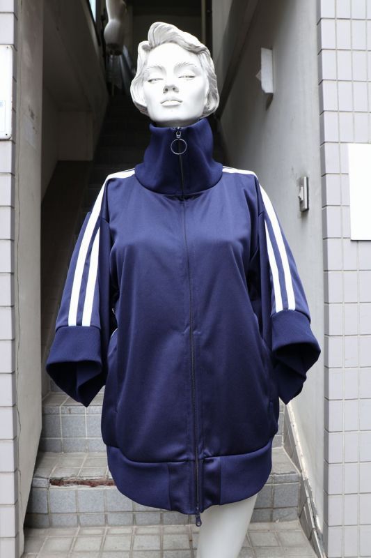 niitu ニーツ】キモノジャージブルゾン NAVY