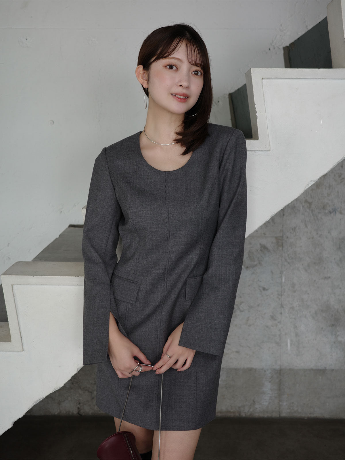 ボクシーミニワンピース