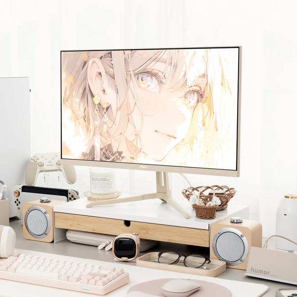 ASCII.jp：珍しいベージュカラー Pixioがゲーミングディスプレーと