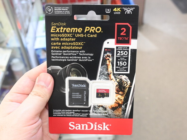 ASCII.jp：超高速な2TBのmicroSDは約4万円！ SanDisk「Extreme PRO」の
