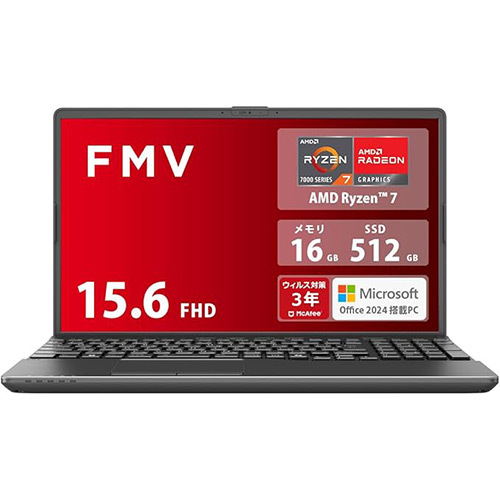 富士通ノートPC「FMV Note A WA1-K2」が7%オフ！Ryzen 7・16GBメモリ