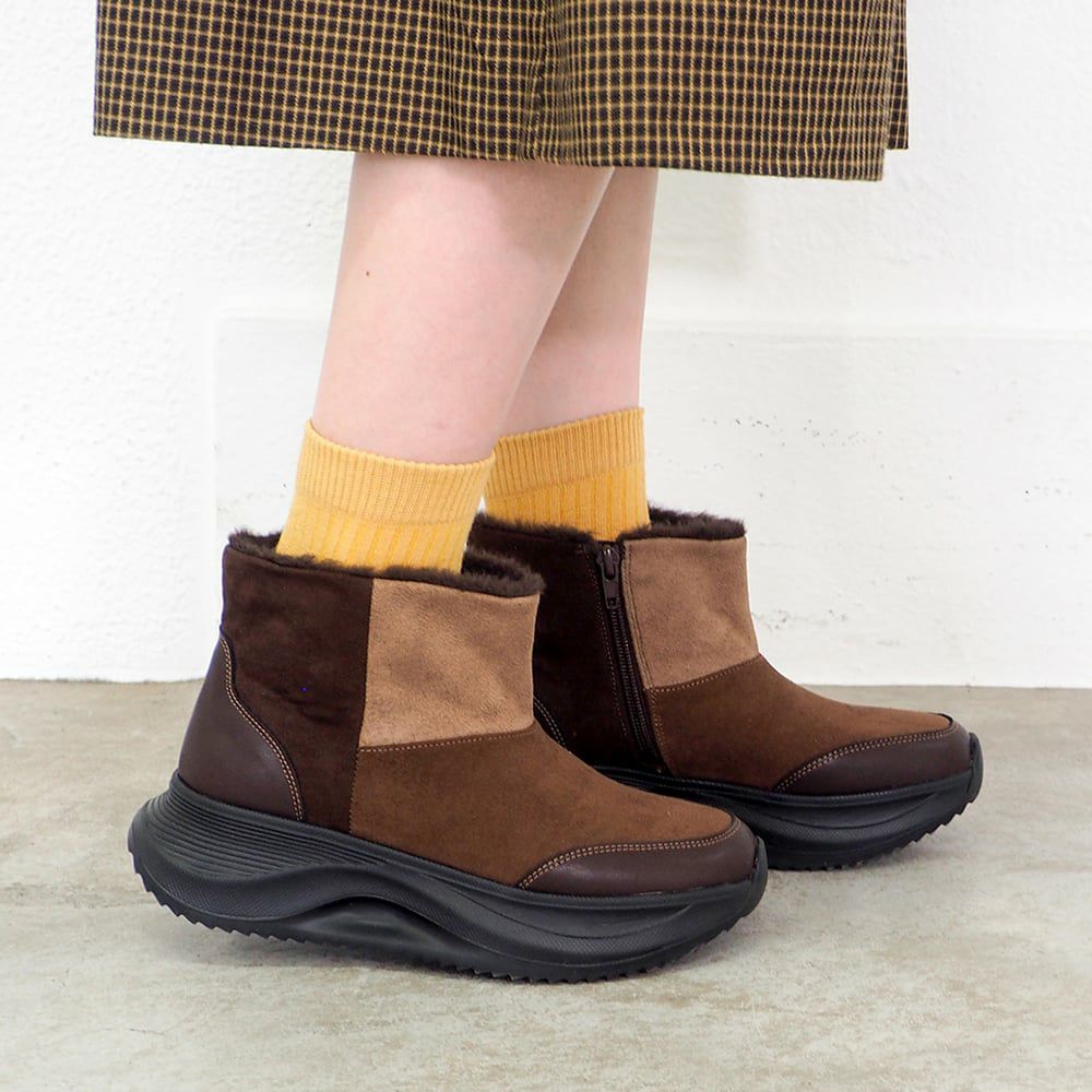 SALE】撥水│厚底ファーブーツ（AS_4810009） | あしながおじさん