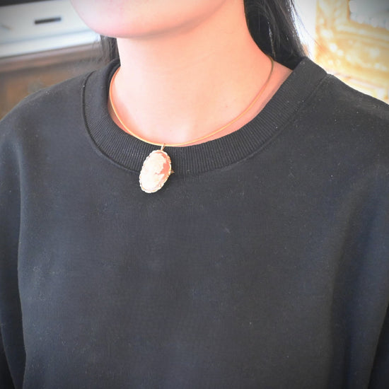 シェルカメオ APA From ITALY ペンダントブローチ | 芦屋Antico