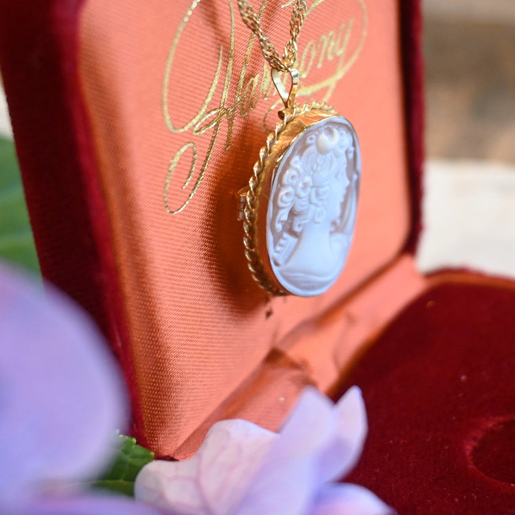 愛らしいカメオ ペンダントブローチ | 芦屋Antico