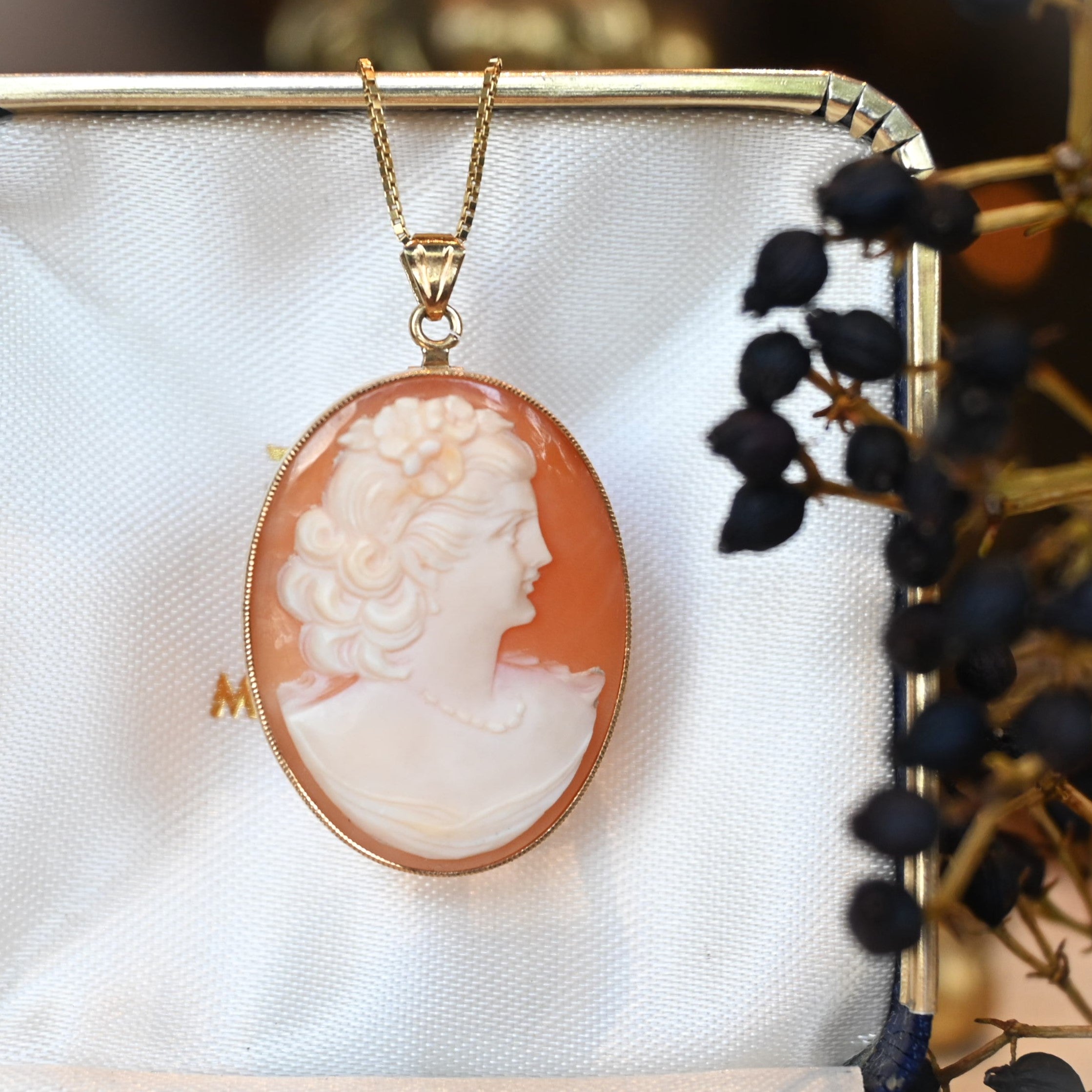 ヴィンテージ カメオ ペンダントトップ | 芦屋Antico