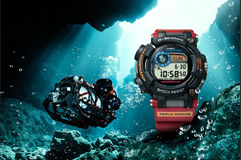 カシオ、南極調査ROVとコラボした「G-SHOCK FROGMAN GWF-D1000ARR