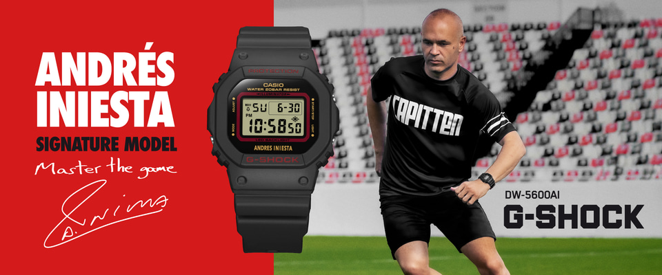 カシオ、イニエスタ選手のシグニチャーモデル「G-SHOCK DW-5600AI