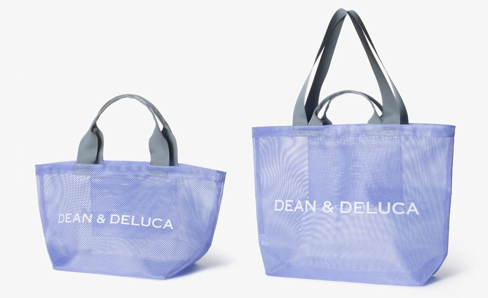 DEAN＆DELUCA、清涼感あるライラックカラーのメッシュトート。大容量L