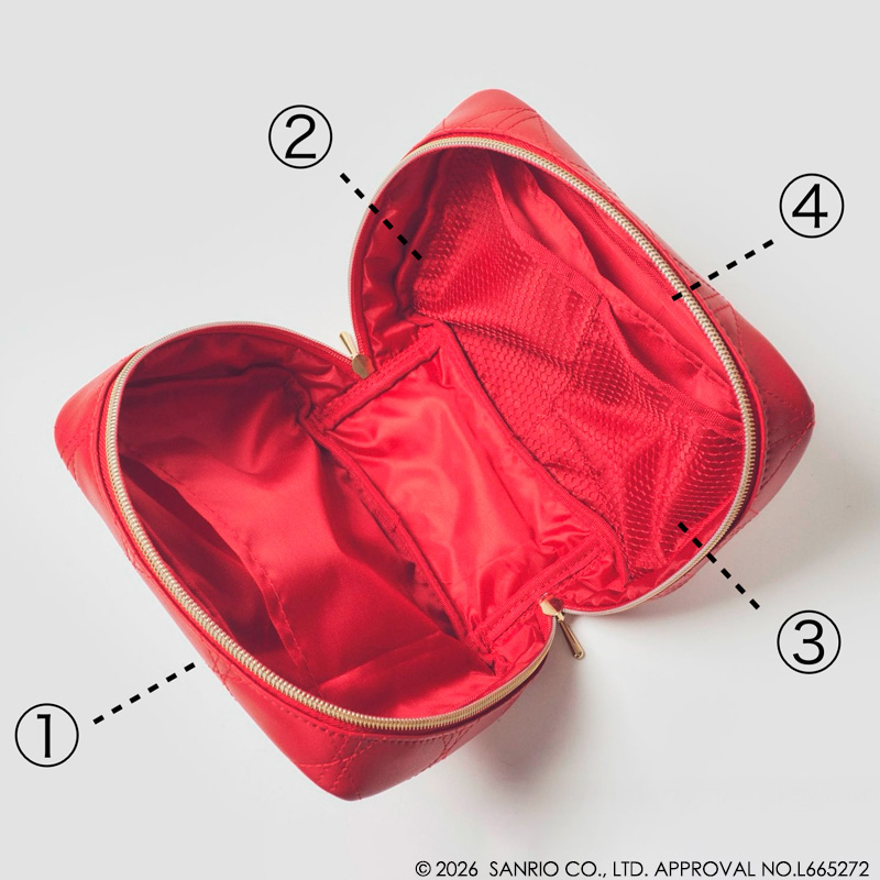 ハローキティ×Maison de FLEUR、ガバッと開く「いちご宝物ケース