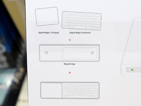 Apple Magic KeyboardとMagic Trackpad 2を一体化できる「MagicBridge