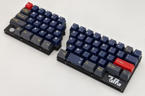 ハッピーな配列”の分離型キーボード自作キットに新作、「7sPro」が発売