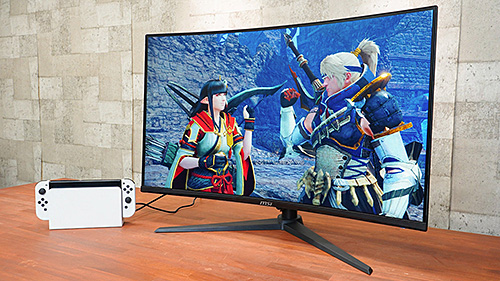 Switchとも良相性な31.5型湾曲ゲーミングモニター「MSI G323CV」、使う
