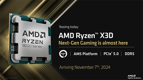 Ryzen 9000シリーズのX3Dモデル、11月7日に発売 - AKIBA PC Hotline!