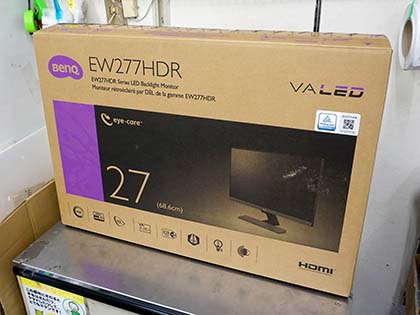 HDR対応の27型フルHD液晶「EW277HDR」が入荷、BenQ製で価格は29,800円