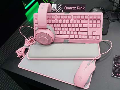 Razerのゲーミングデバイスにキュートなピンク色「QUARTZ EDITION」が