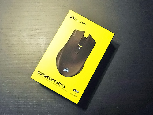 無線の安定性を向上、ゲーミングマウス「CORSAIR HARPOON RGB WIRELESS