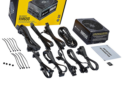 CORSAIRの80PLUS GOLD電源「RM650」が入荷、奥行き160mmで保証は10年