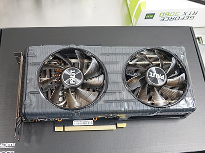 PalitのGeForce RTX 3060は2製品、カード長170mmのシングルファン