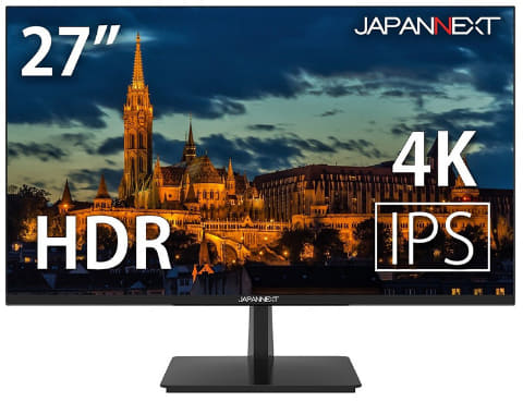 JAPANNEXT、27型4K/HDRで約4万円のモニタ。9月10日までは29,970円 - AV