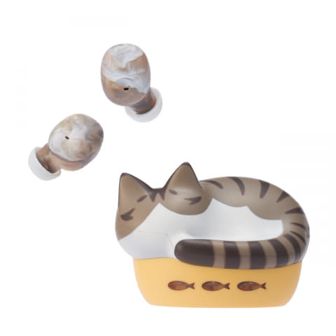 ラディウス、ネコ柄イヤフォンに新色キジシロ＆サバトラ - AV Watch