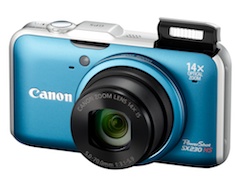 キヤノン、GPS機能搭載の14倍ズーム機「PowerShot SX230 HS