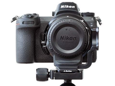 マーキンス、ニコンZマウントアダプターFTZ用のL型ブラケット