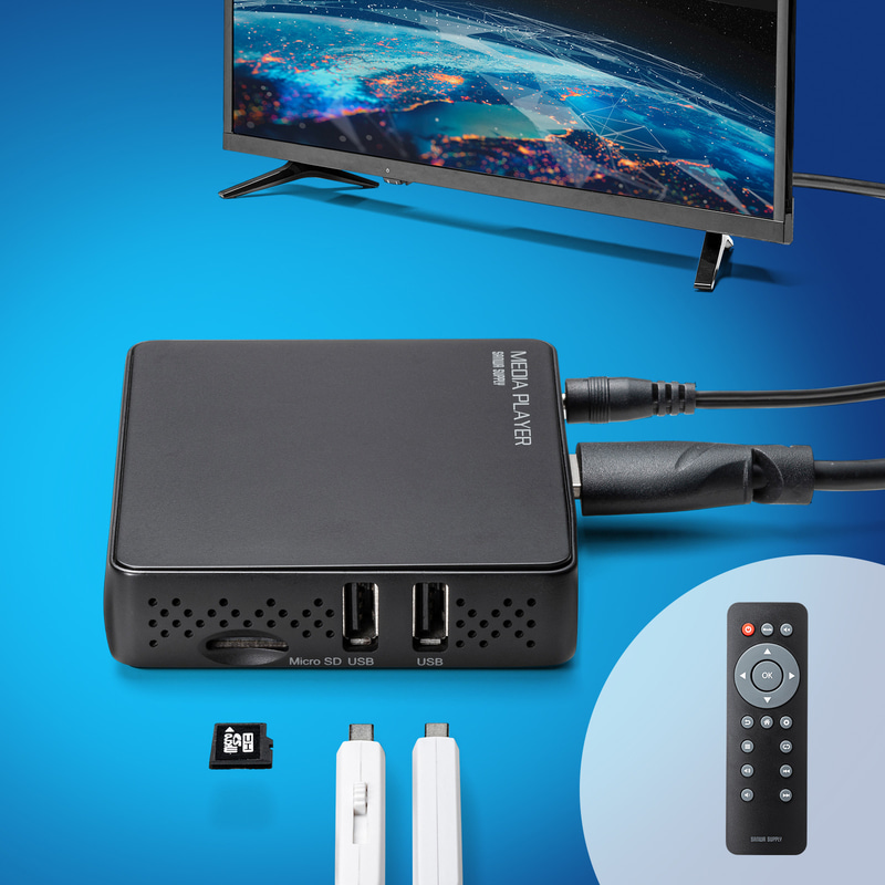 サンワサプライ、microSD/USBメモリーをテレビで再生する4K対応