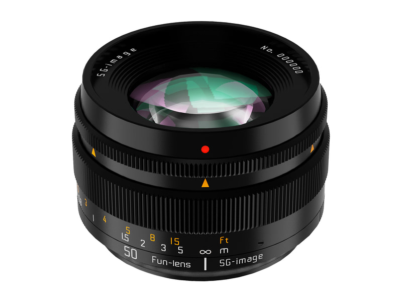 ハート型などボケを選択できるSG-image「50mm F1.8 ファントムレンズ