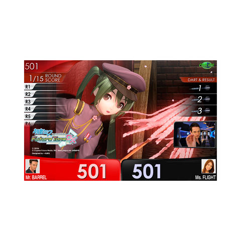 初音ミク Project DIVA Future Tone DX」とコラボしたダーツセット3種