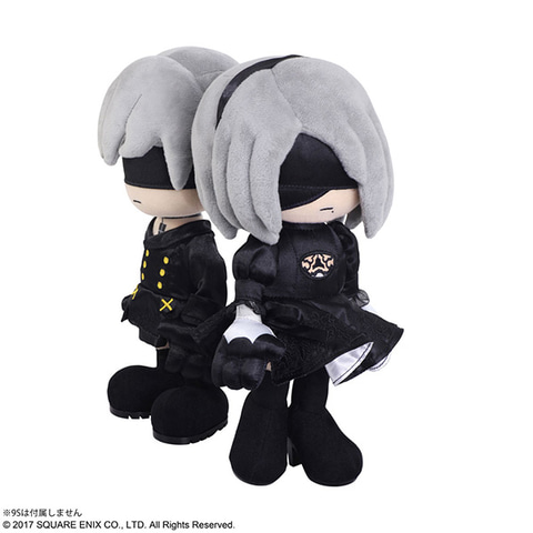 2B」と「9S」の可動ぬいぐるみ「ニーア オートマタ アクションドール