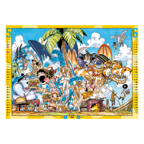 ONE PIECE」コミックカレンダー2024版が本日発売！ ルフィたちの大迫力