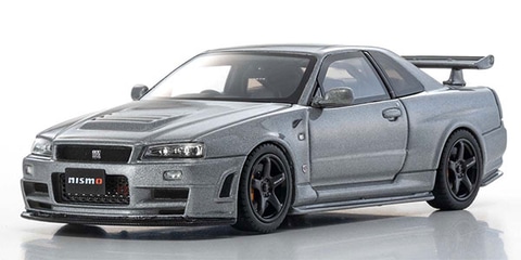 京商、日産のスポーツカー「スカイラインGT-R R34 ニスモ」を再現した