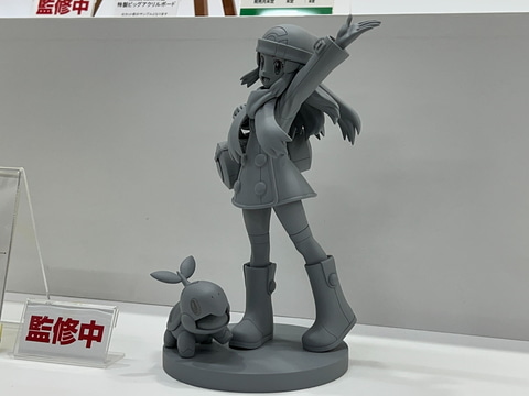 ポケモン」よりフィギュア「ヒカリ with ナエトル」の原型展示
