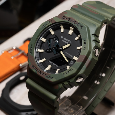G-SHOCK 2100シリーズにカモフラ柄 ナイロンバンド付属 - Impress Watch