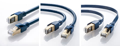内部接続をハンダ加工、産業用途に適したCAT6A LANケーブル3種類を