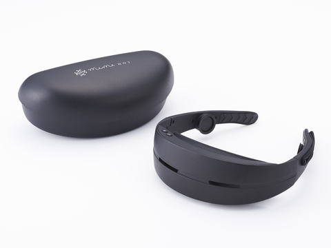 ルルド、目元をじんわり温める、骨伝導イヤホン搭載のアイケアグッズ